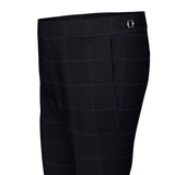 Indigo Shades Blue Checked Trousers