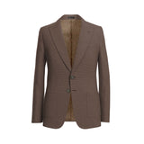 Burnt Brandy Brown Birdseye Blazer