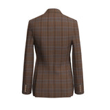 Manarola Rocks Brown Checks Blazer