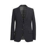 Luxembourg Night Black & Grey Tessilstrona Blazer