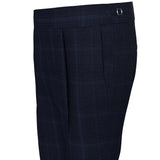 Vivid Dreams Blue Checks Guabello Trouser