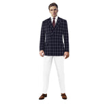 Westcott Navy Blue Checks Blazer