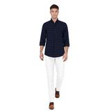 Water Wolf Blue Cotton Shirt