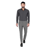 قميص بطبعات من Cubic Cue رمادي فحمي