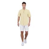 Lemon Isle Yellow Linen Shirt