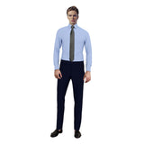 Water Crescent Blue Cotton Shirt