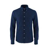 قميص قطن أزرق ملكي