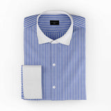 Aqua Burst Blue Cotton Shirt