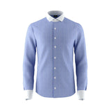 Aqua Burst Blue Cotton Shirt