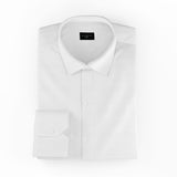 Two Shades of White Cotton Oxford Shirt