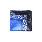 Blue Printed Pocket Square