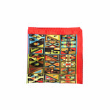 مربع الجيب المطبوع متعدد الألوان