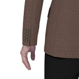 Burnt Brandy Brown Birdseye Blazer