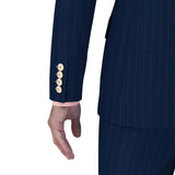 ميلينيوم صبغ أزرق مخطط هولندا وشيري البدلة