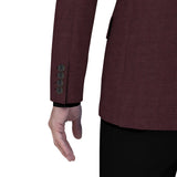 Spinel Stone Red Plain Blazer