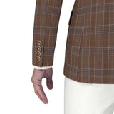 Manarola Rocks Brown Checks Blazer