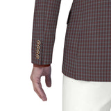 Greyham Norton Grey & Brown Checks Blazer
