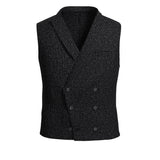 Raven Feathers Black Waistcoat