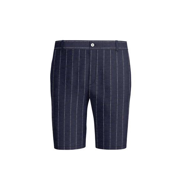 Royal Streaks Blue Striped Shorts