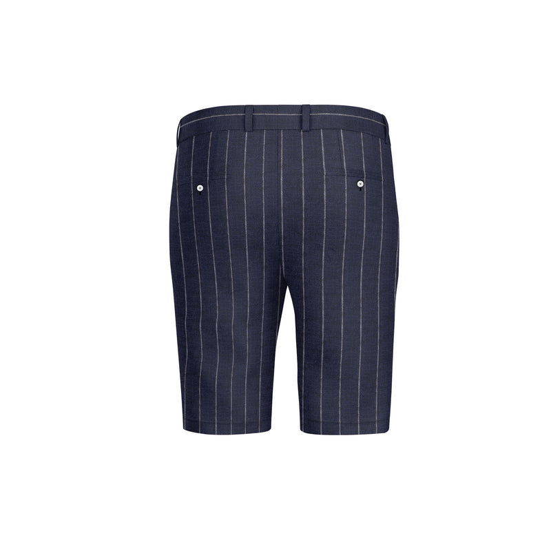 Royal Streaks Blue Striped Shorts