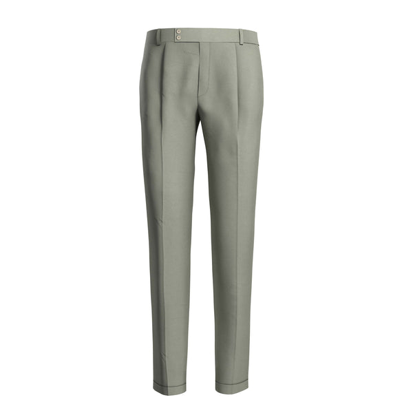 Minty Canvas Green Cotton Chinos