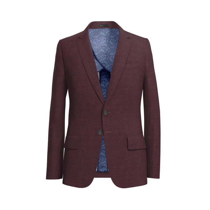 Spinel Stone Red Plain Blazer