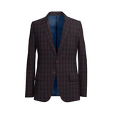 Smoked Hickory Brown & Blue Checks Blazer