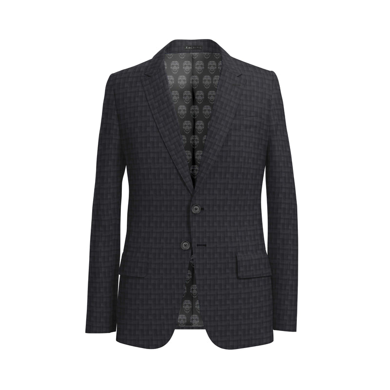 Luxembourg Night Black & Grey Tessilstrona Blazer