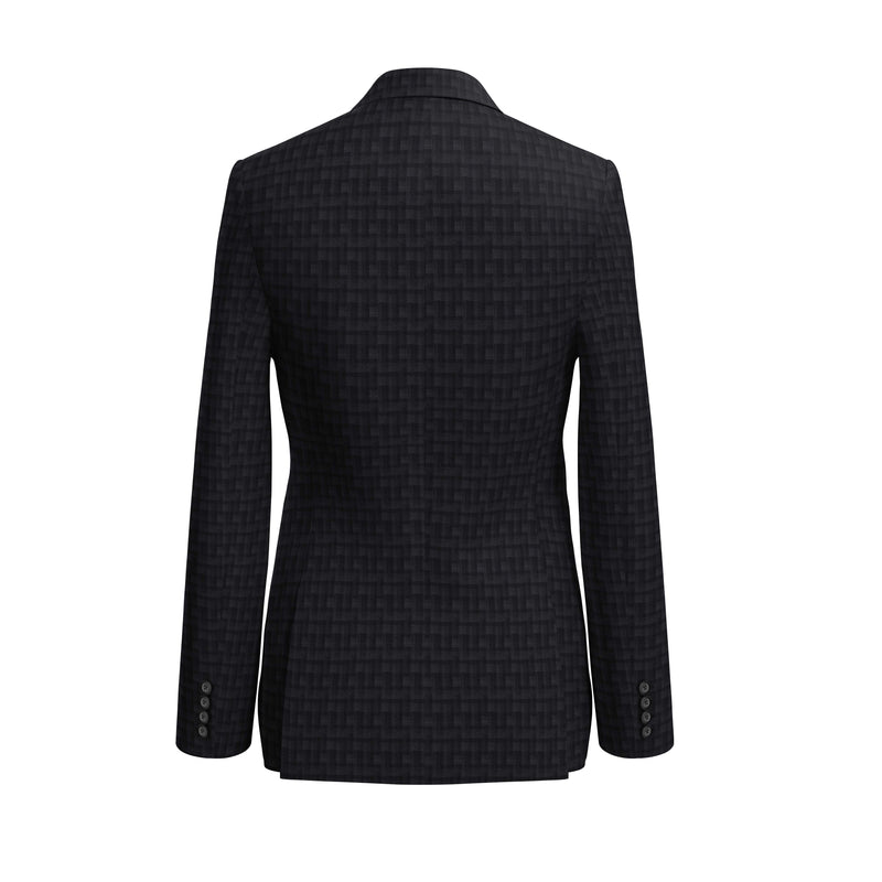 Luxembourg Night Black & Grey Tessilstrona Blazer