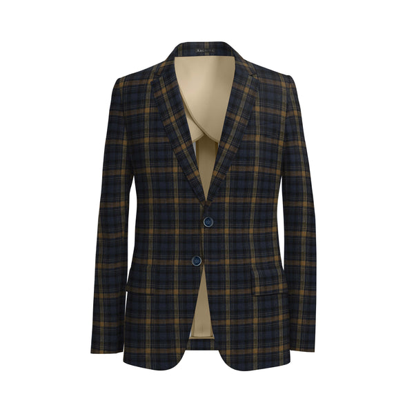 Blue Bayou Checks E.Thomas Blazer