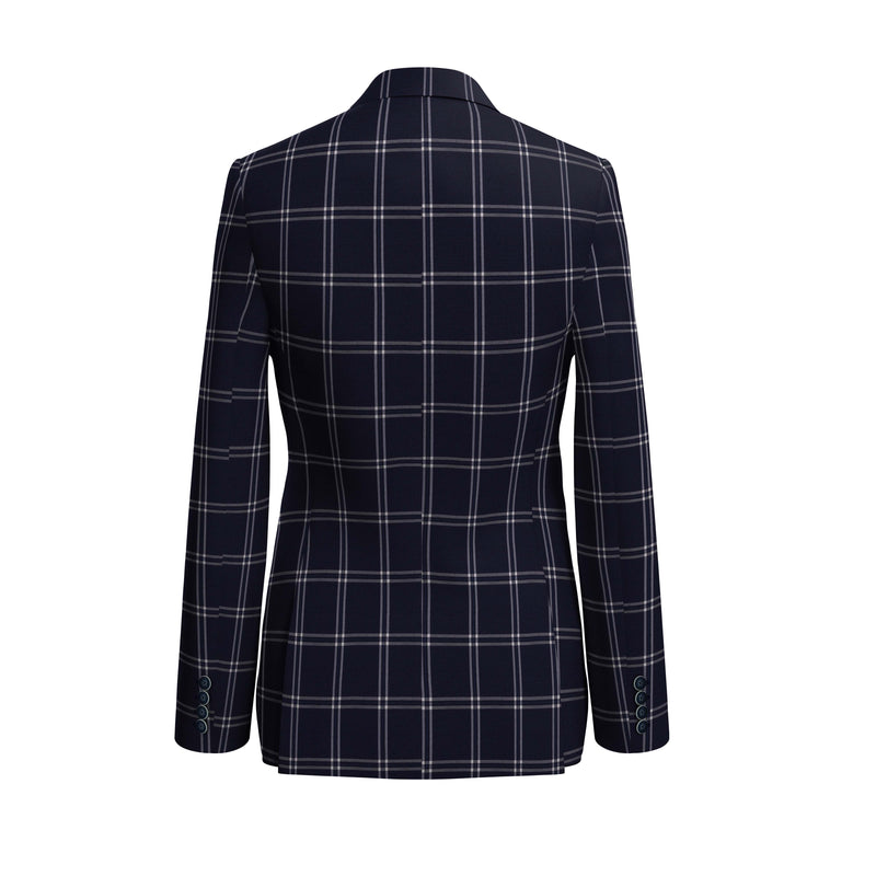 Blue Check Coat Pant Design Westcott Navy Blue Checks Blazer