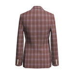 Wineberry Fields Pink Checks Blazer