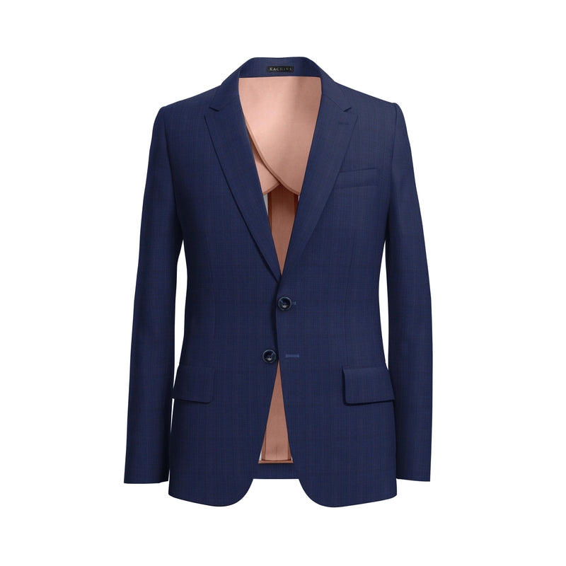 French Fame Blue Checks Suit