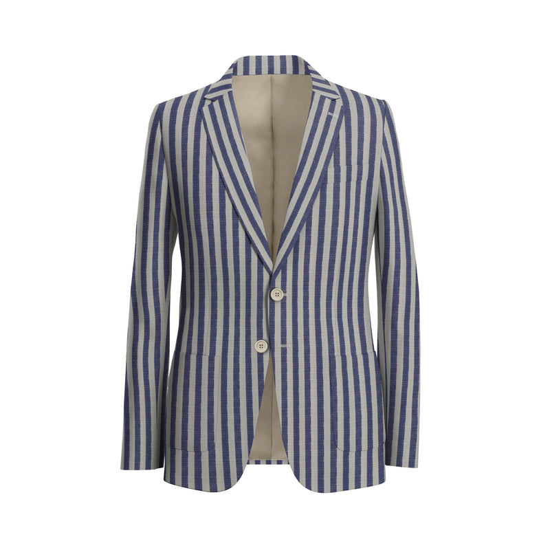 Villa Rufolo Blue & White Scabal Blazer