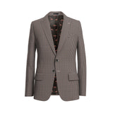 Summer Wheat Brown Checks Tessilstrona Suit