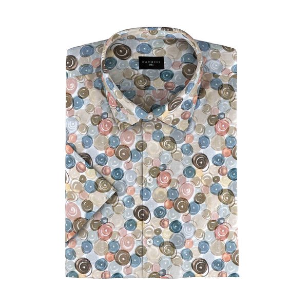 Abstract Affair Printed Cotton Shirt