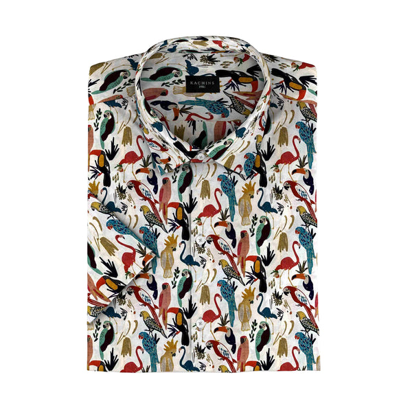 Mirth of the Earth Printed Cotton Shirt