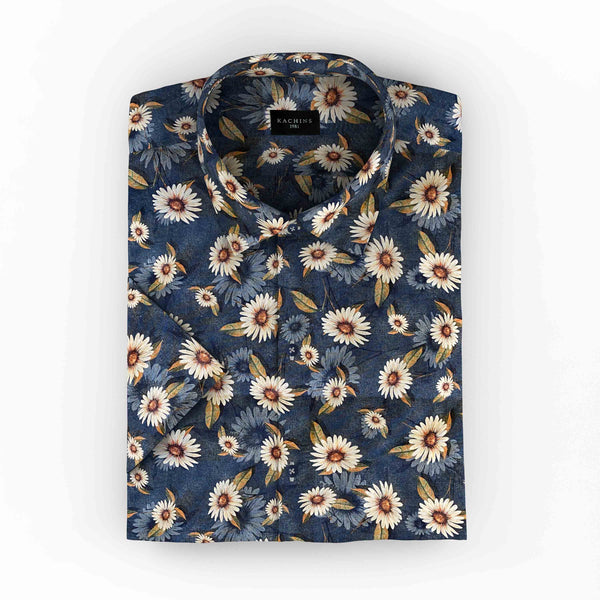 Blue Bounty Printed Cotton Shirt