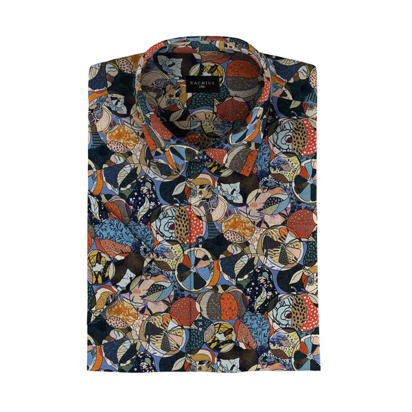 Vibrantly Wild Printed Cotton Shirt