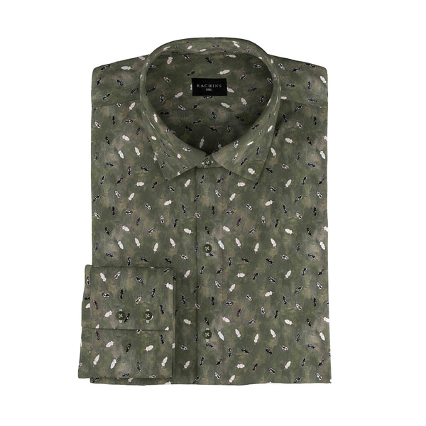 Earthly Essences Printed Cotton Shirt