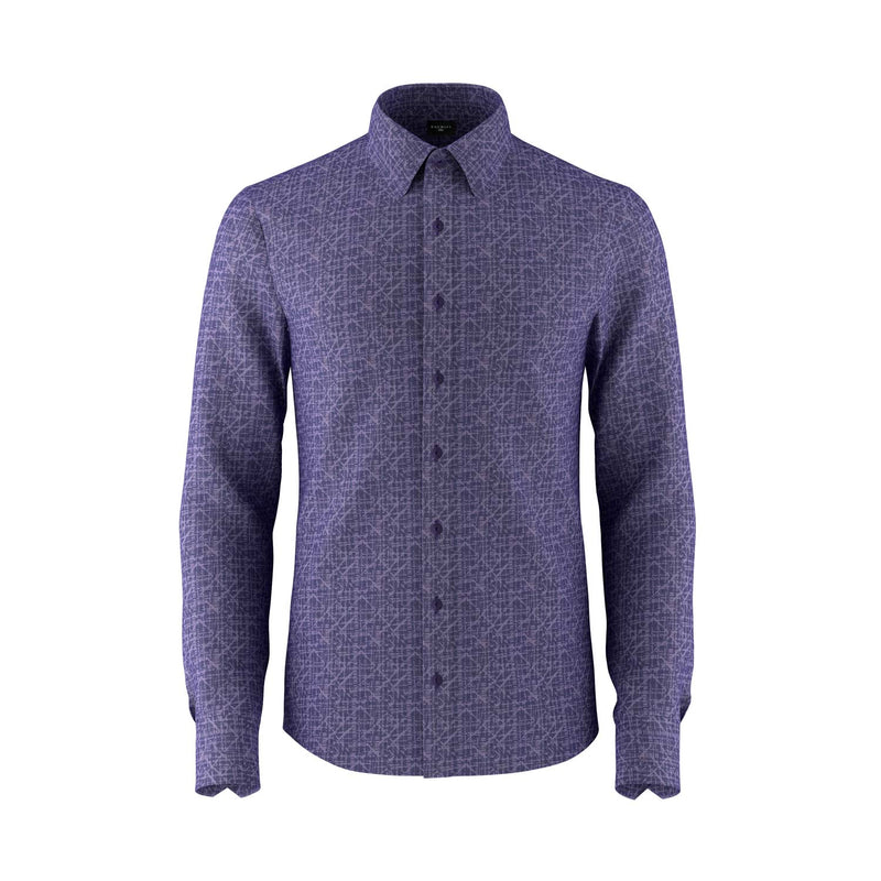 Ink Smudge Purple Printed Shirt