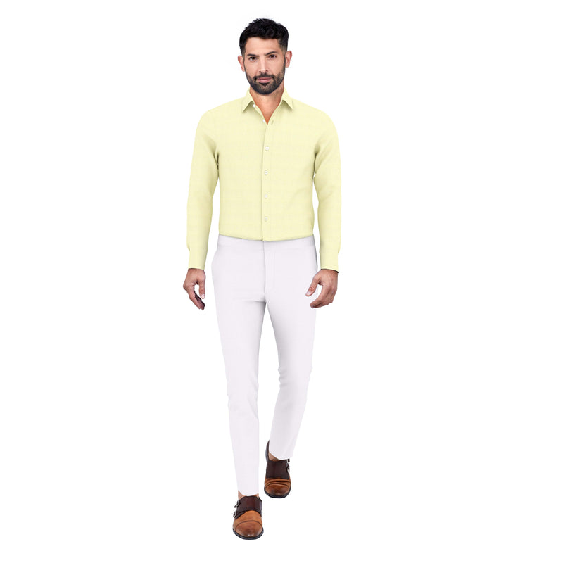 Sunny Afternoon Yellow Cotton Shirt