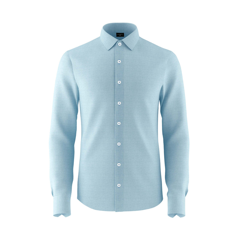 Crystal Wharf Blue Linen Shirt