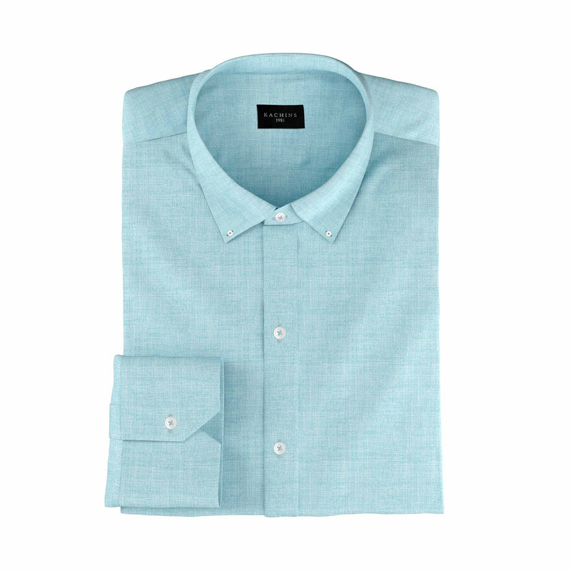 Wrapped in Waves Blue Linen Shirt