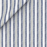 Easy Breezy Blue Striped Linen Shirt