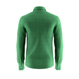 Tropical Tides Green Linen Shirt