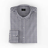 North Blue Checks Cottons Shirt