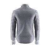 North Blue Checks Cottons Shirt