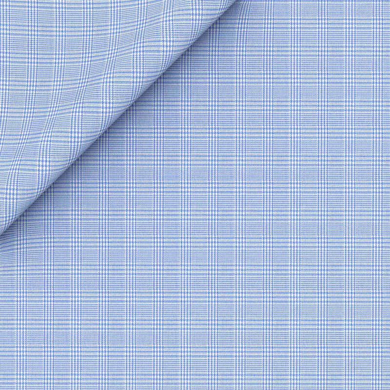 Water Crescent Blue Cotton Shirt