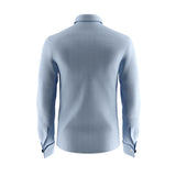 Water Crescent Blue Cotton Shirt